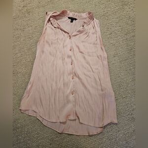 Banana Republic Light Pink Sleeveless Blouse